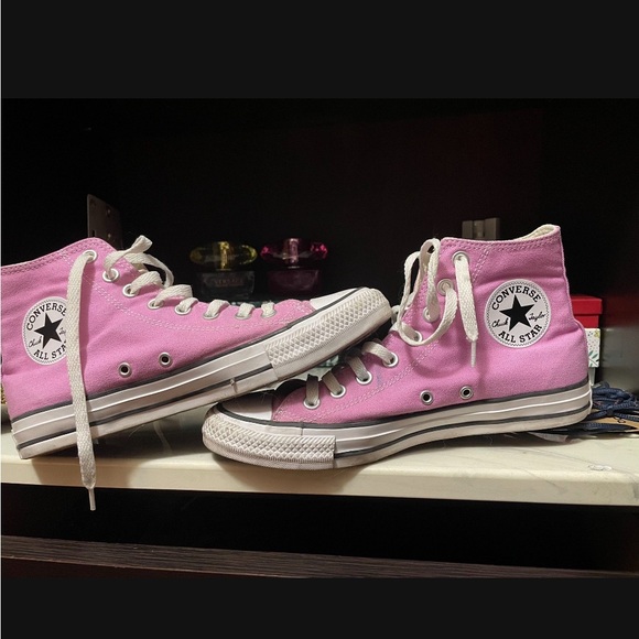 Converse Shoes - Converse Pink High-Top Sneakers